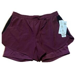 Starting Point Performance Shorts Women’s M Burgundy Quick Dry NWT